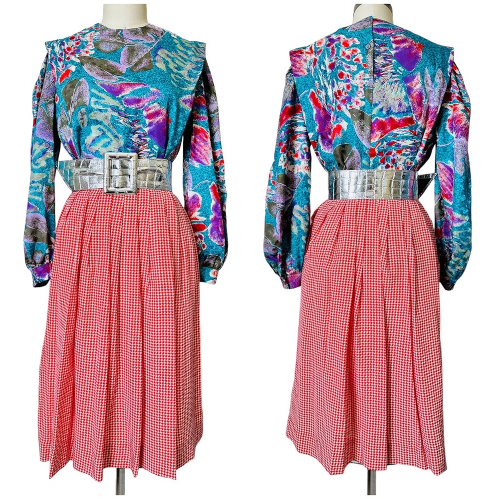 Vintage 70’s/80’s TESS Pleated Blouse - Picture 14 of 15